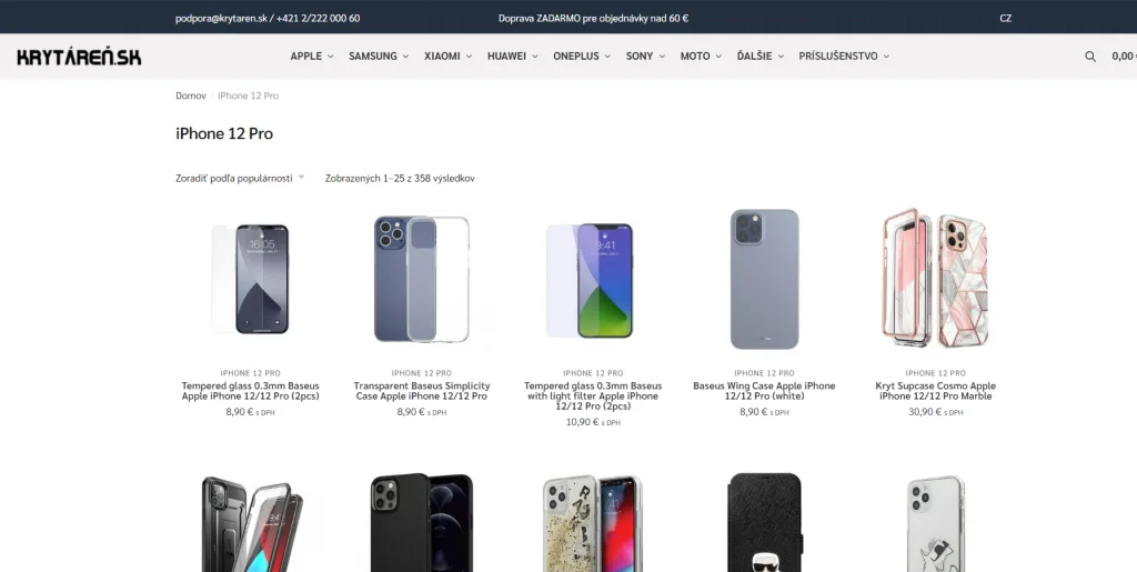 e-shop krytaren