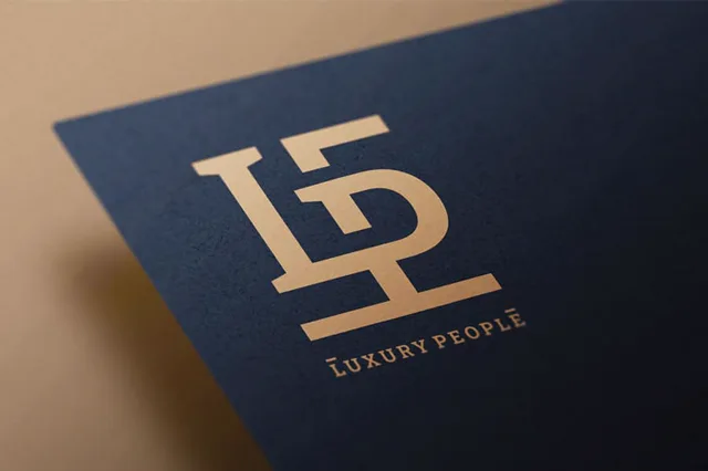 Luxury People — logá, ukážka práce Verteco