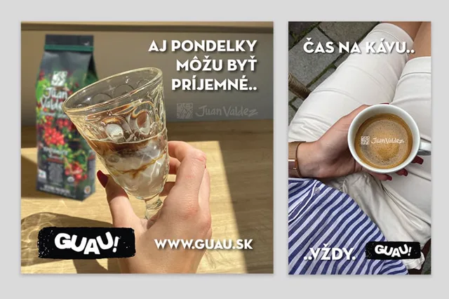 guau.sk — sociálne siete, ukážka práce Verteco