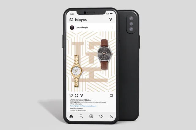 Luxury People — sociálne siete, ukážka práce Verteco
