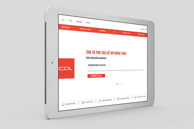 CDL Coating Development — weby a e-shopy, ukážka práce Verteco