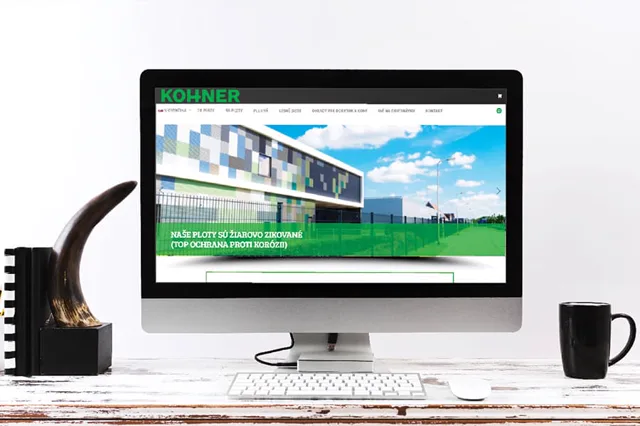 Kohner — weby a e-shopy, ukážka práce Verteco