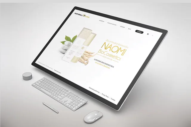 Naturally Young — weby a e-shopy, ukážka práce Verteco