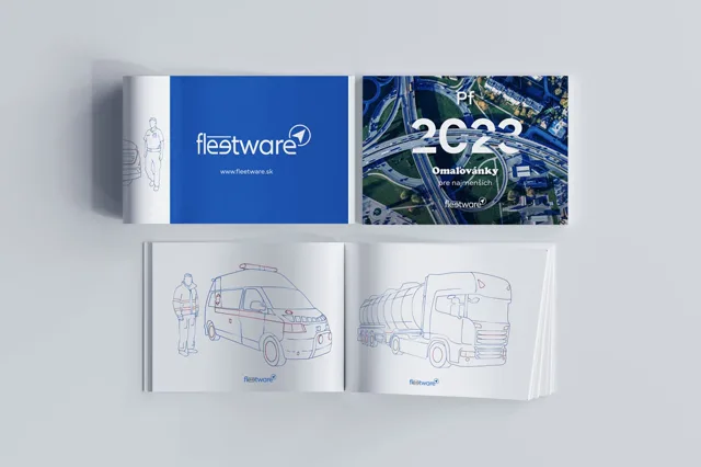 Fleetware — katalógy, letáky a print, ukážka práce Verteco