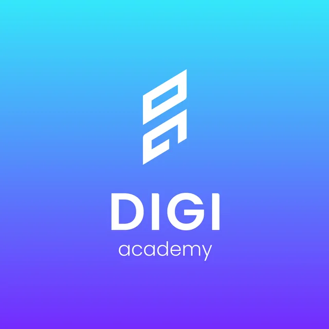 DIGI academy — logá, ukážka práce Verteco