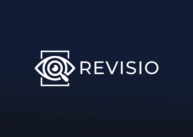 Revisio — logá, ukážka práce Verteco