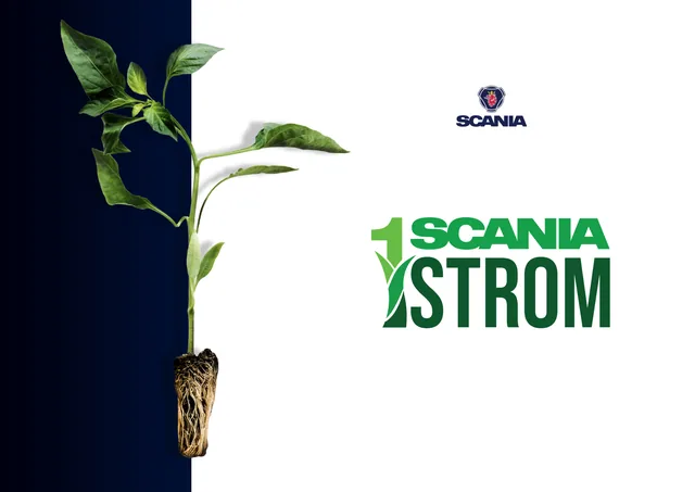 Scania — logá, ukážka práce Verteco