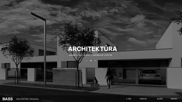 BASS architekti — weby a e-shopy, ukážka práce Verteco