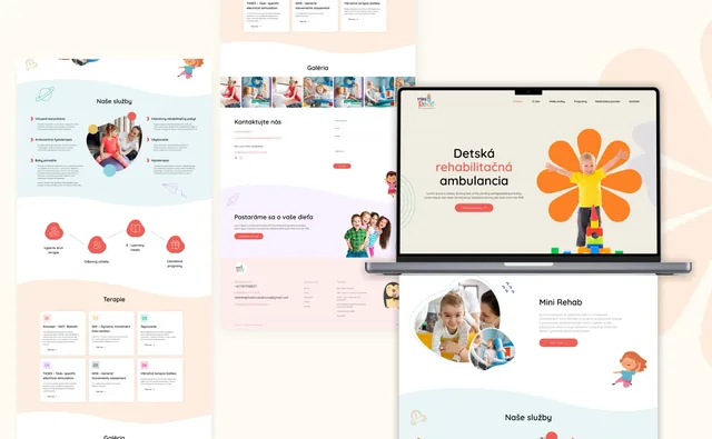 Mini Rehab — weby a e-shopy, ukážka práce Verteco