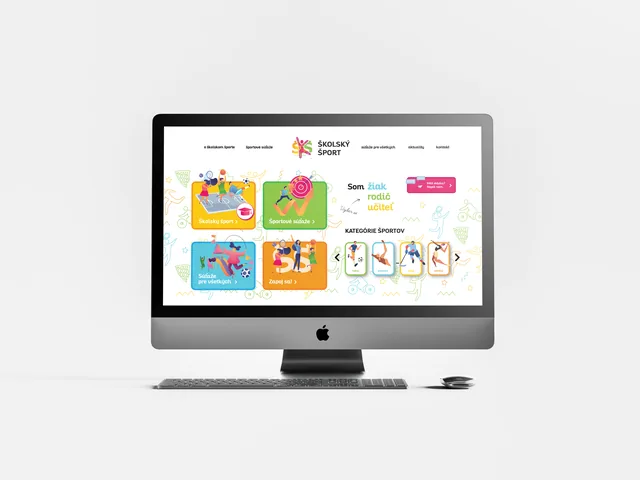 Školský šport — weby a e-shopy, ukážka práce Verteco