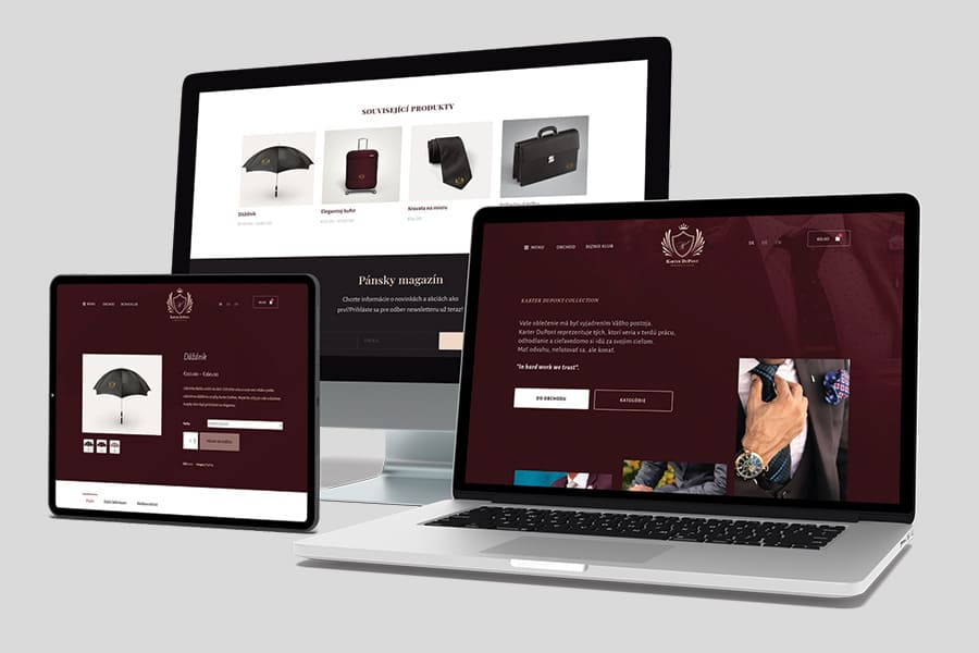 Ukážka práce — Web a e-shop
