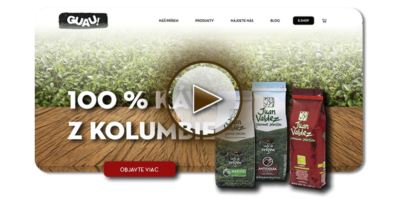 Video ukážka screenshot guau webstránka